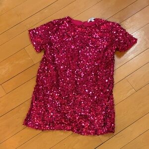 Sparkling Pink 6 years old Sequin Girl Dress